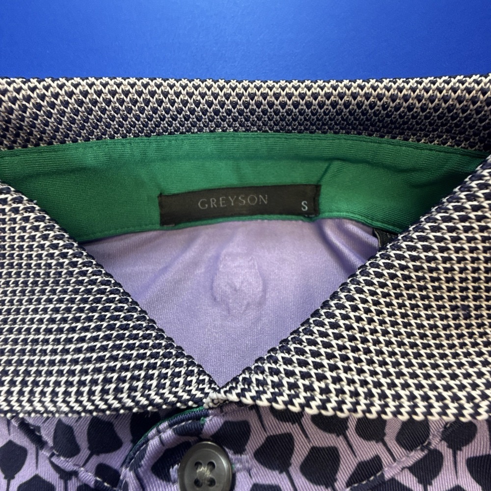 Greyson Clothier Golf Polo AOP Stinger Sting Manta Ray Short Sleeve Mens Small - Picture 4 of 5